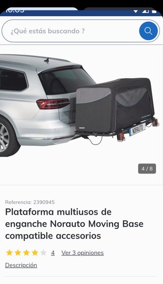 Plataforma multiusos para coche
