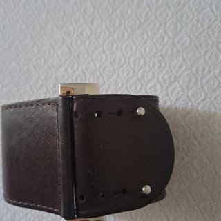 Bracciale D&G Pelle Marrone Argento