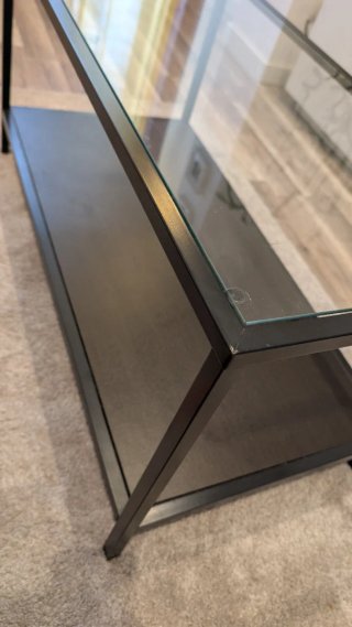 Mesitas de salón cristal y metal