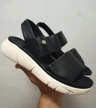 Lote  de 2 pares Sandalias negras mujer
