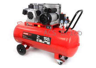 Compresor de Aire Silencioso 150L - 3,5 Hp - 2 Salidas - 09345 - Mader