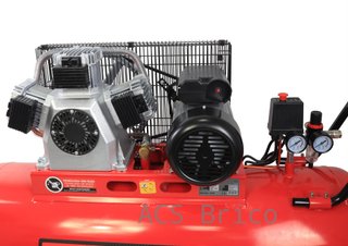 Compresor de Aire Silencioso 150L - 3,5 Hp - 2 Salidas - 09345 - Mader