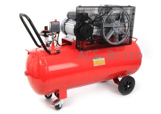 Compresor de Aire Silencioso 150L - 3,5 Hp - 2 Salidas - 09345 - Mader