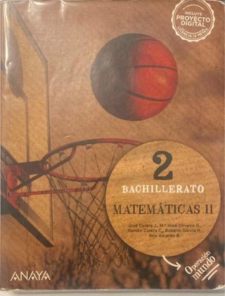 Matemáticas II. 2o de Bachillerato