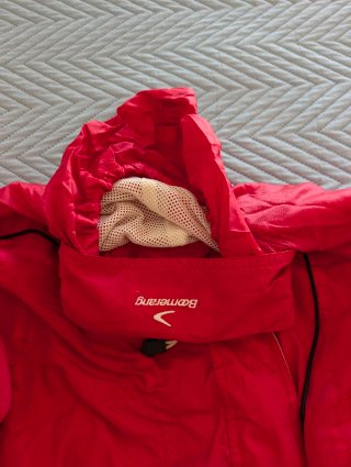 Chubasquero cortavientos impermeable Boomerang