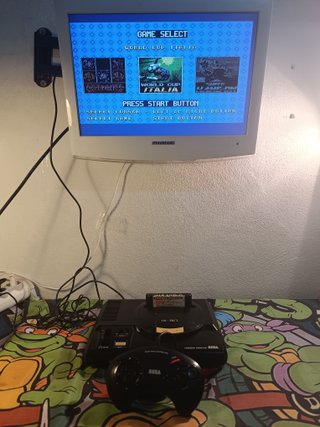 Consola Sega Mega Drive 1 PAL + Juego Six Pack