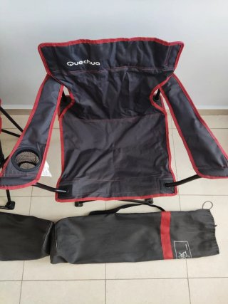 Sillas de camping o playa Quechua plegables+bolsa