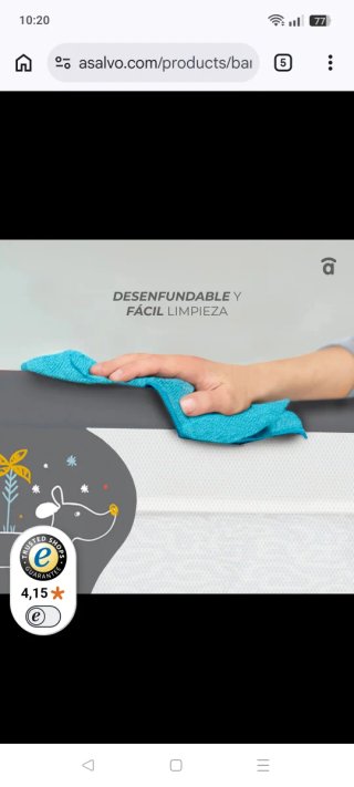 Barrera de Cama Infantil Rosa Conejito
