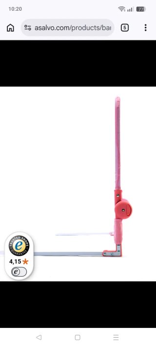 Barrera de Cama Infantil Rosa Conejito