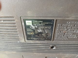 Radio Cassette Toshiba RT-523RZ 3 Bandas