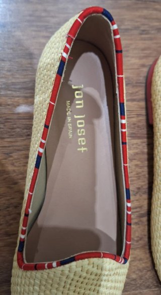 Manoletinas Mujer Jon Josef Beige/Rojo