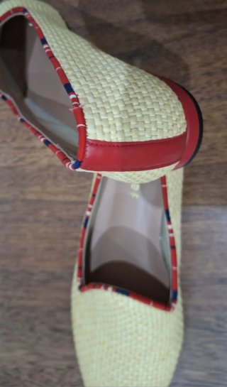 Manoletinas Mujer Jon Josef Beige/Rojo