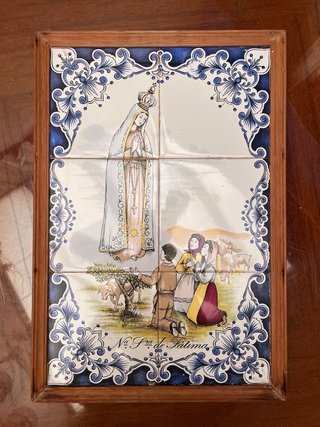 Azulejo Virgen de Fátima