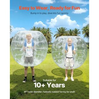Bolas Inflables de Choque 2-Pack, Bolas Zorb de Cuerpo Sumo de 4FT/1.2M para Adolescentes y Adultos, Bolas de Burbuja Humana de PVC de 0.8mm de Grosor para Juegos de Equipo al Aire Libre, Juguetes...