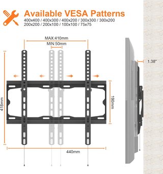 Soporte TV GRIFEMA GB1007-4 Pared Nuevo