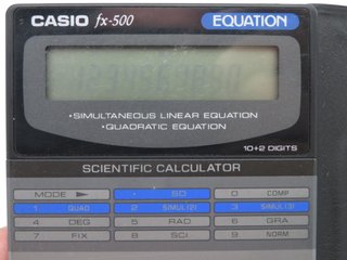 Calculadora Científica Casio fx-500 Vintage