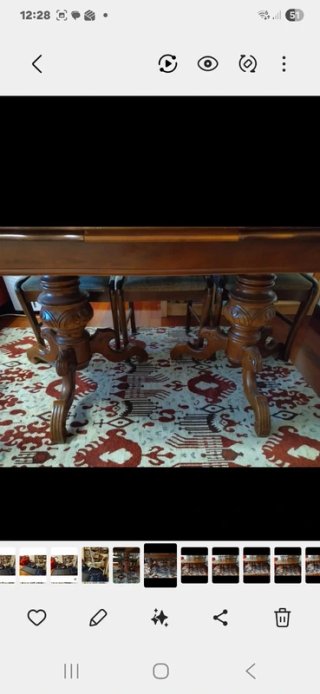 Mesa comedor extensible madera maciza
