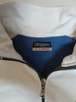 Giacca tuta Kappa vintage azzurra e bianca -