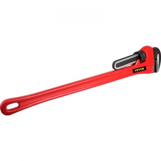Llave de tubo, 51 pulgadas, llave de plomería recta de hierro fundido de alta resistencia, herramienta ajustable para plomero para reparación e instalación de fregaderos, grifos, inodoros, baños, ...