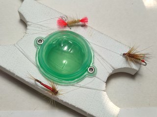 Aparejos de pesca Buldo con moscas