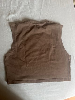 Top Zara verde militar talla S