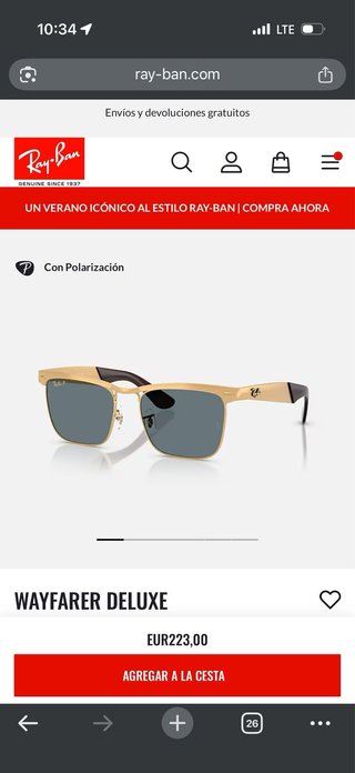 Ray-Ban Megawayfarer Deluxe Gafas de Sol