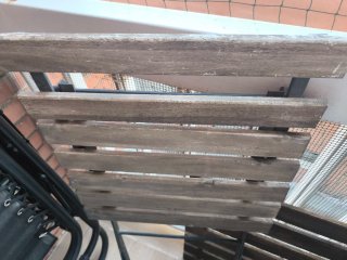 Mesa y Sillas Plegables Madera y Metal