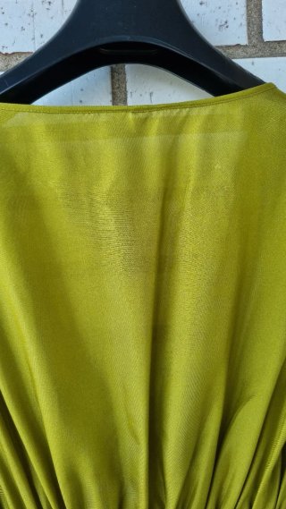 Blusa seda verde T. M