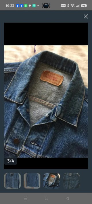 Cazadora Levis Hombre Talla M