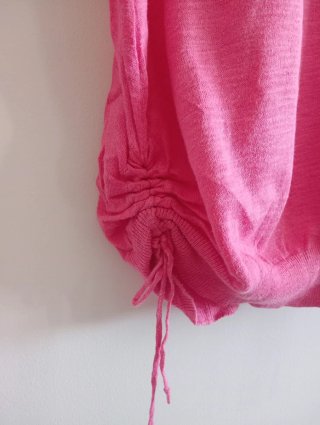Vestido punto rosa vintage Talla M