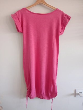 Vestido punto rosa vintage Talla M