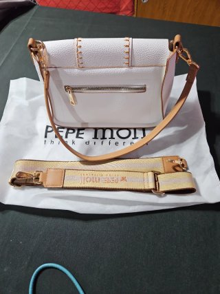 Bolso Pepe Moll Blanco y Beig