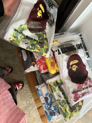Lote Camisetas BAPE (A Bathing Ape) - LEER ANUNCIO
