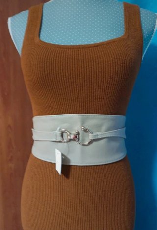 Vestido teja de punto largo