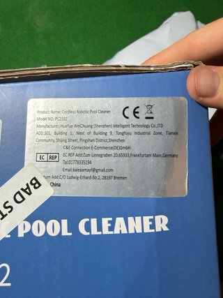 Robot Limpiafondos Piscina Cordless PC2332