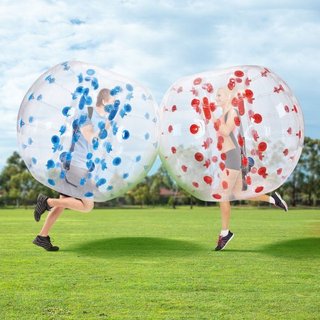 Bolas Inflables de Bumper 2-Pack, Bolas Zorb Sumo de 5FT/1.5M para Adolescentes y Adultos, Bolas de Burbuja Humana de PVC de 0.8mm de Grosor para Juegos de Equipo al Aire Libre, Juguetes Bumper Bo...