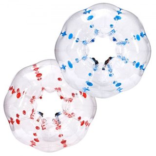 Bolas Inflables de Bumper 2-Pack, Bolas Zorb Sumo de 5FT/1.5M para Adolescentes y Adultos, Bolas de Burbuja Humana de PVC de 0.8mm de Grosor para Juegos de Equipo al Aire Libre, Juguetes Bumper Bo...