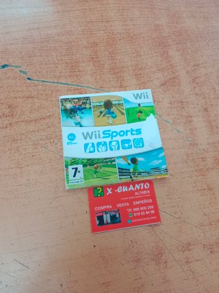 JUEGO NINTENDO WII WII SPORTS SOBRE DE CARTÓN