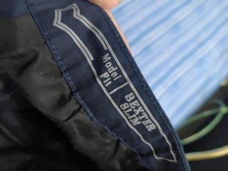 Pantaloni uomo blu notte slim fit