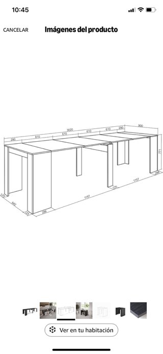 Mesa Comedor Extensible