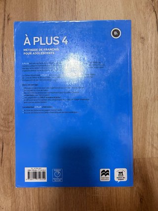À PLUS 4 - Libro de francés para adolescentes