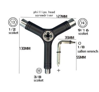 Herramienta Y-Tool Skate Multifunción y Troquel