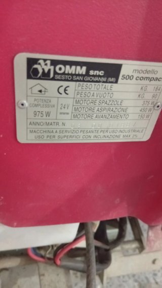 Fregadora Industrial OMM 500 Compact 50cm 24V