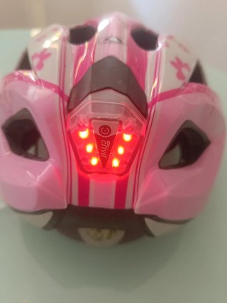 Casco Bicicleta Infantil Flores Rosa