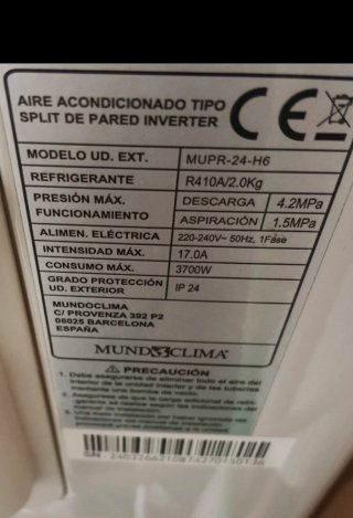 Aire Acondicionado Frío/Calor