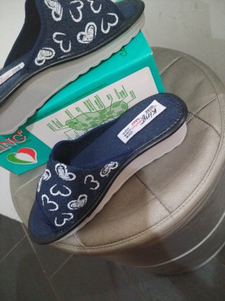 Ciabatte Donna King Tg. 38 Blu Cuore
