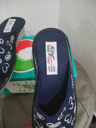 Ciabatte Donna King Tg. 38 Blu Cuore