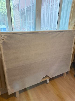 Cabecero blanco polipiel 135cm
