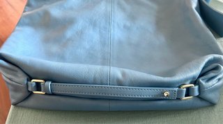 Borsa Nina Hill turchese in pelle