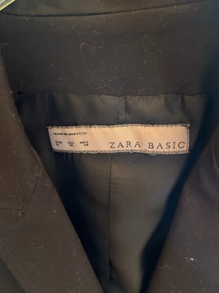 Blazer Zara Basic Negro Mujer
